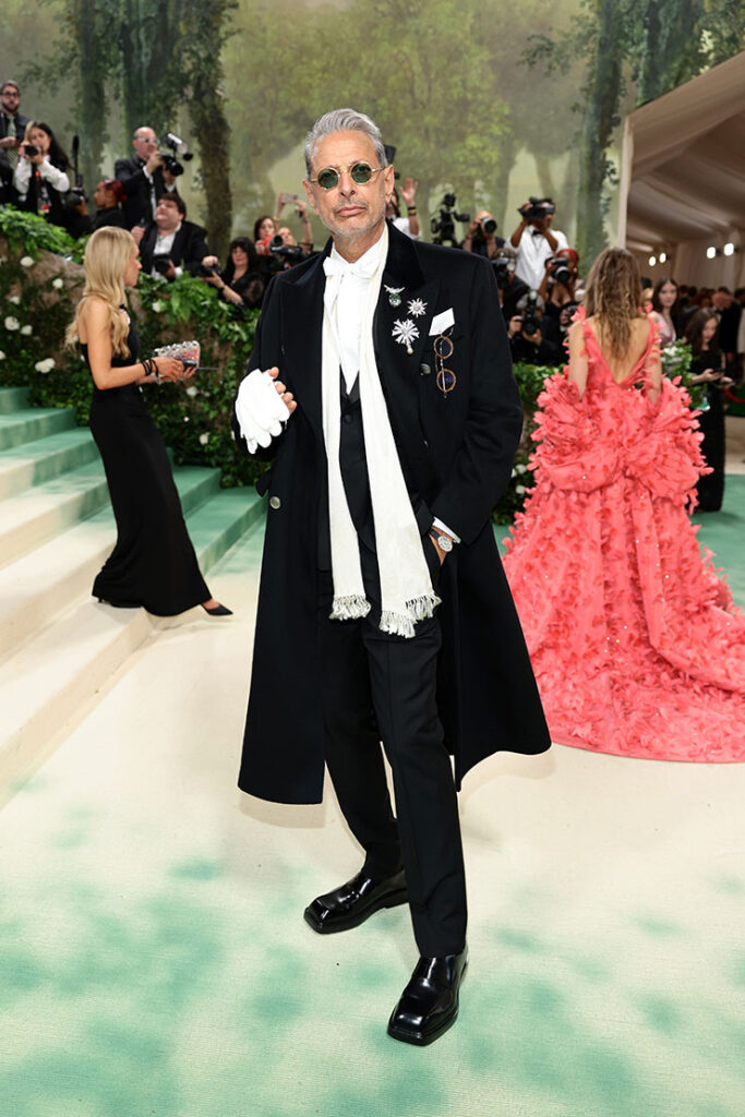 Jeff Goldblum attends The 2024 Met Gala Celebrating "Sleeping Beauties: Reawakening Fashion"
