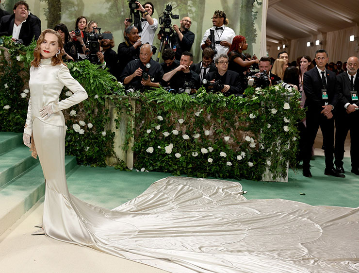 Isabelle Huppert attends The 2024 Met Gala Celebrating "Sleeping Beauties: Reawakening Fashion"