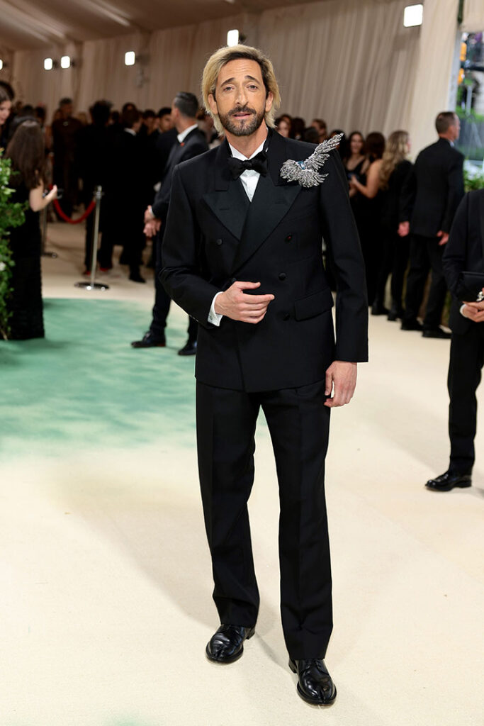 Adrien Brody attends The 2024 Met Gala Celebrating "Sleeping Beauties: Reawakening Fashion"