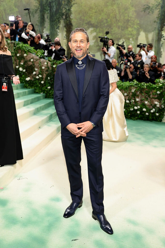 Charlie Hunnam attends The 2024 Met Gala Celebrating "Sleeping Beauties: Reawakening Fashion"