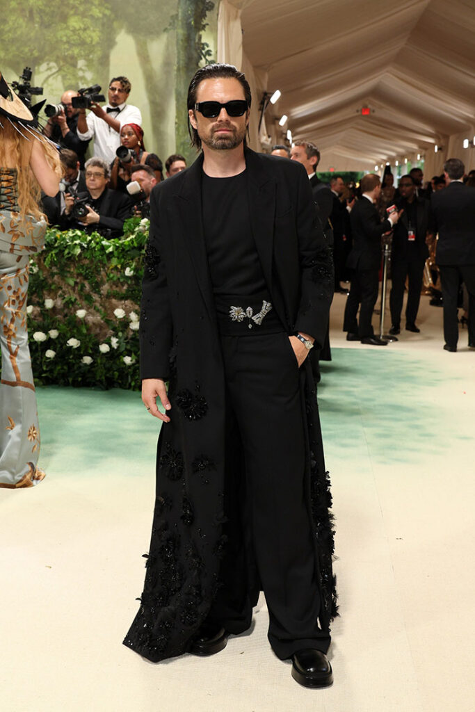 Sebastian Stan attends The 2024 Met Gala Celebrating "Sleeping Beauties: Reawakening Fashion"