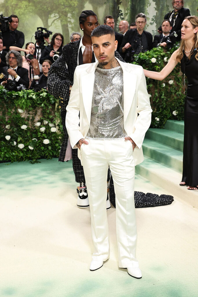 Rauw Alejandro attends The 2024 Met Gala Celebrating "Sleeping Beauties: Reawakening Fashion"