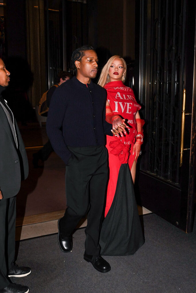 Rihanna's Mother's Day Date Night Wearing Comme des Garçons 
