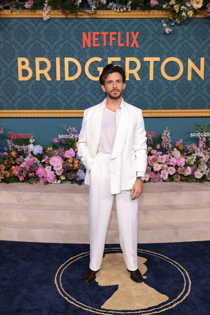 Jonathan Bailey attends the 'Bridgerton' Season 3 New York Premiere