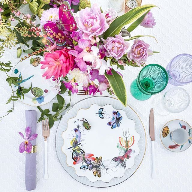 garden trend in home decor Caribe Collection Dinnerware designed by Christian Lacroix for Vista Alegre