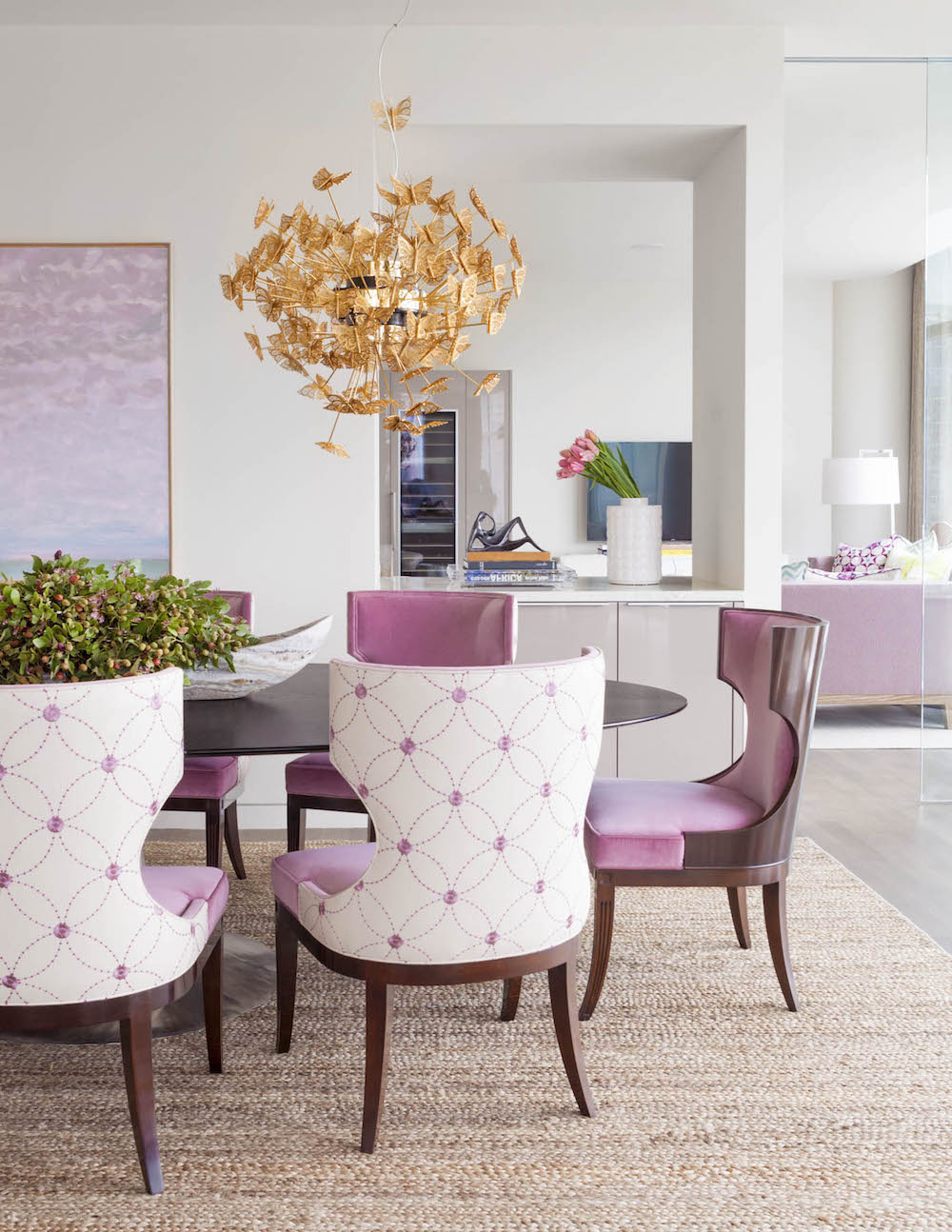 Summer Interior Design Ideas Brighten Your Home Laura Lee Clark Dining Room KOKET Nymph
