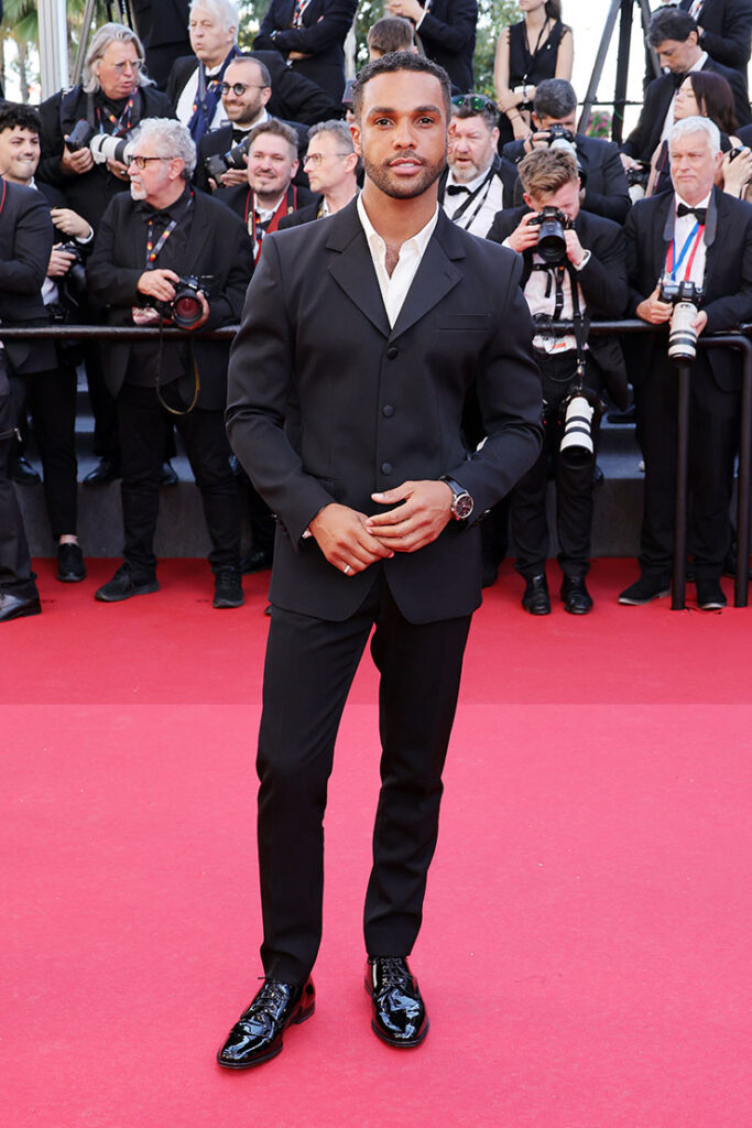 Lucien Laviscount attends the "Marcello Mio" Cannes Film Festival Premiere