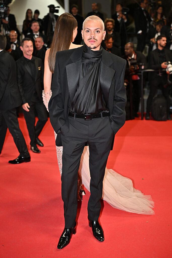 Evan Ross attends the "Parthenope" Cannes Film Festival Premiere