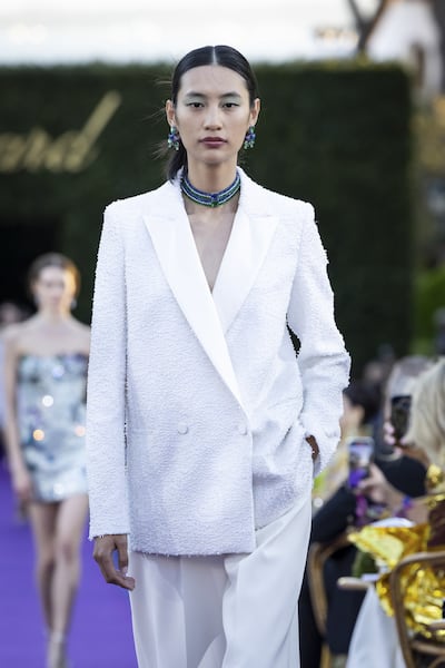 Chopard staged a runway show to spotlight its high jewellery during the Cannes Film Festival.