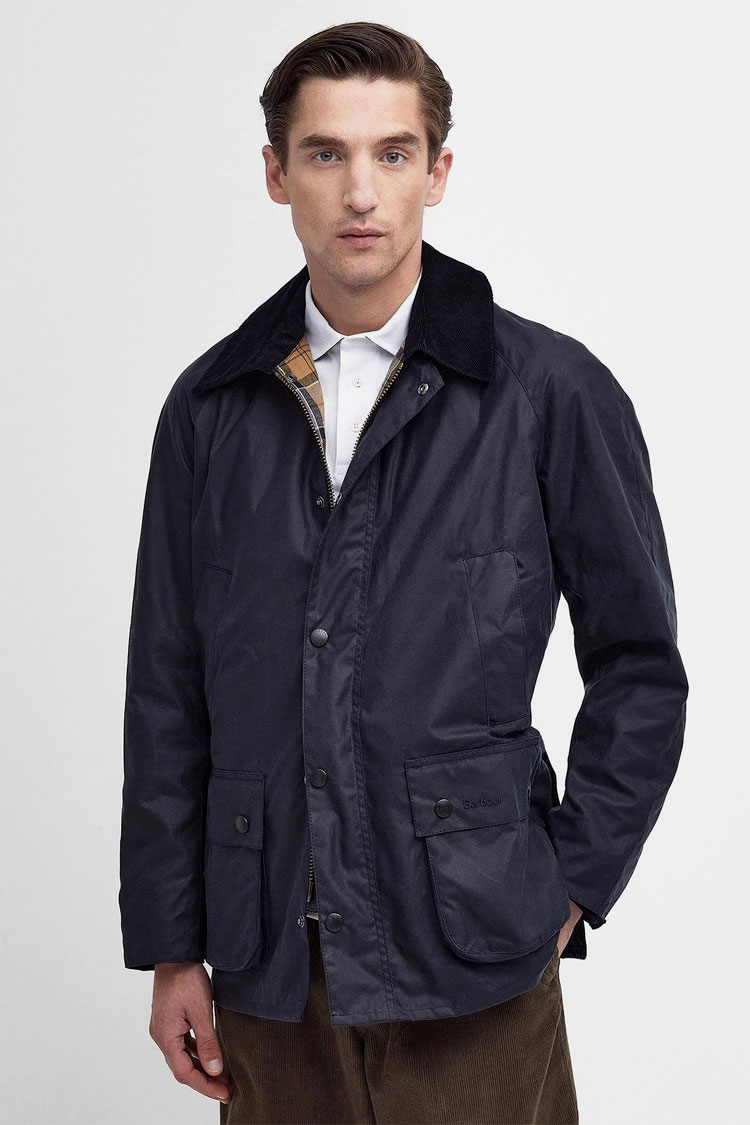 waxed cotton Barbour jacket