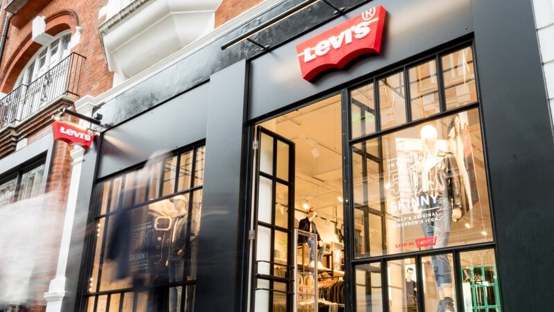 An image of a Levi's storefront in London.
