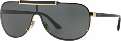 Versace Sunglasses Gold Frame, Dark Grey Lenses