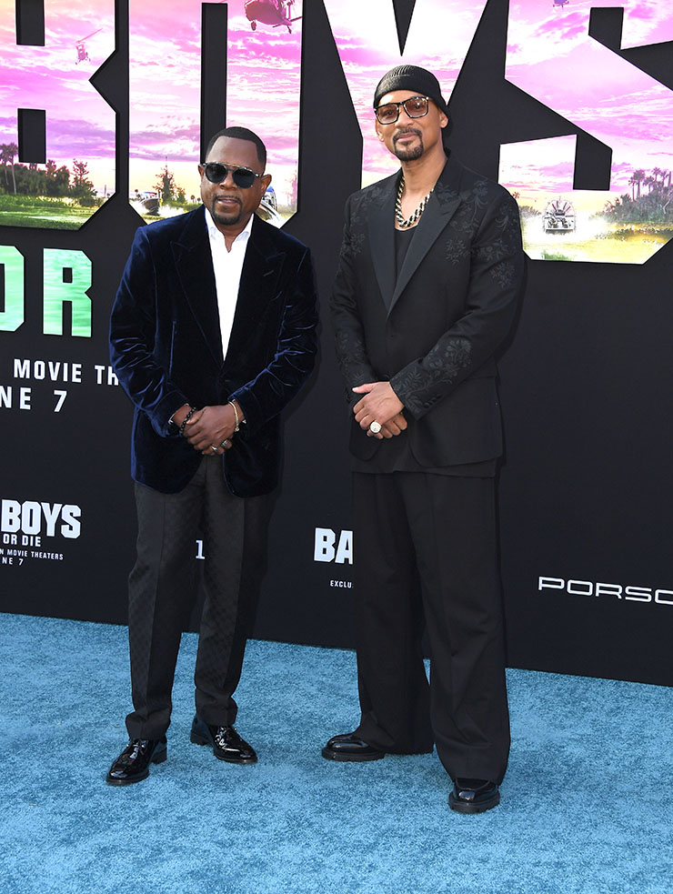 Martin Lawrence and Will Smith arrives at the Los Angeles Premiere Of Columbia Pictures' "Bad Boys: Ride Or Die" 