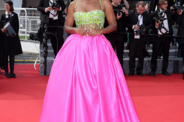 Aja Naomi King Wore Miu Miu To The 'Beating Hearts' Cannes Film Festival Premiere