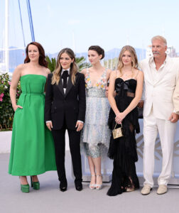 Jena Malone, Isabelle Fuhrman, Ella Hunt & Georgia MacPhail attend the 'Horizon: An American Saga' Cannes Film Festival Photocall & Premiere