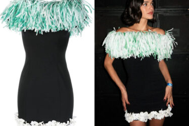 Bruna Marquezine's Pucci Fringe-Trim Mini Dress