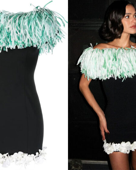 Bruna Marquezine's Pucci Fringe-Trim Mini Dress