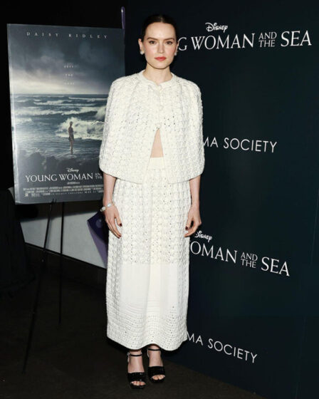 Daisy Ridley Wore Loro Piana To The ‘Young Woman and The Sea’ New York Screening