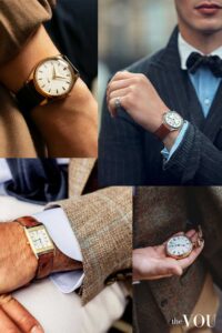 Old Money style accessorizing watch