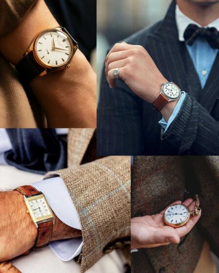 Old Money style accessorizing watch