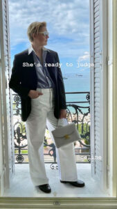 Greta Gerwig BTS Looks From Cannes Film Festival