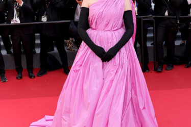 Greta Gerwig Wore Balenciaga Haute Couture To The 'Beating Hearts' Cannes Film Festival Premiere