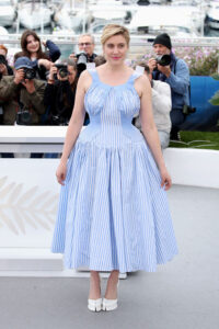 Greta Gerwig Wore Maison Margiela Haute Couture To The 2024 Cannes Film Festival Jury Photocall