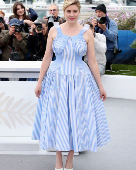 Greta Gerwig Wore Maison Margiela Haute Couture To The 2024 Cannes Film Festival Jury Photocall