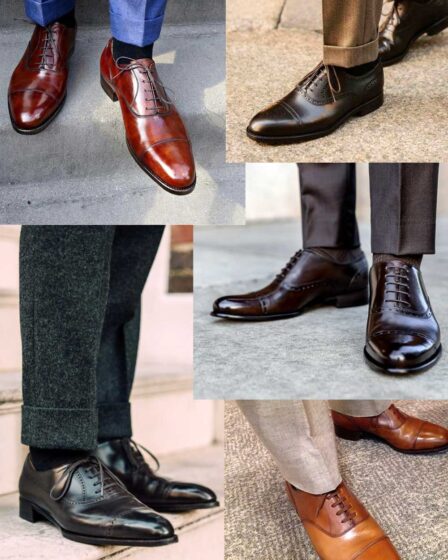 Old Money style Oxford dress shoes
