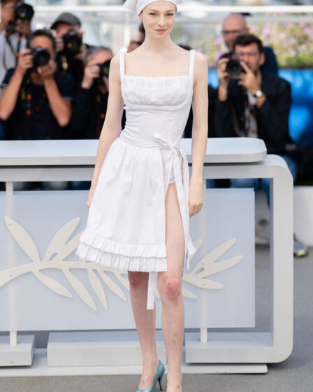 Hunter Schafer Wore Prada To The 'Kinds Of Kindness' Cannes Film Festival Photocall