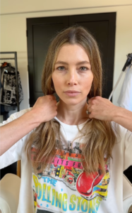 Image may contain Jessica Biel Brown Hair Hair Person Blonde Adult and Hairdresser