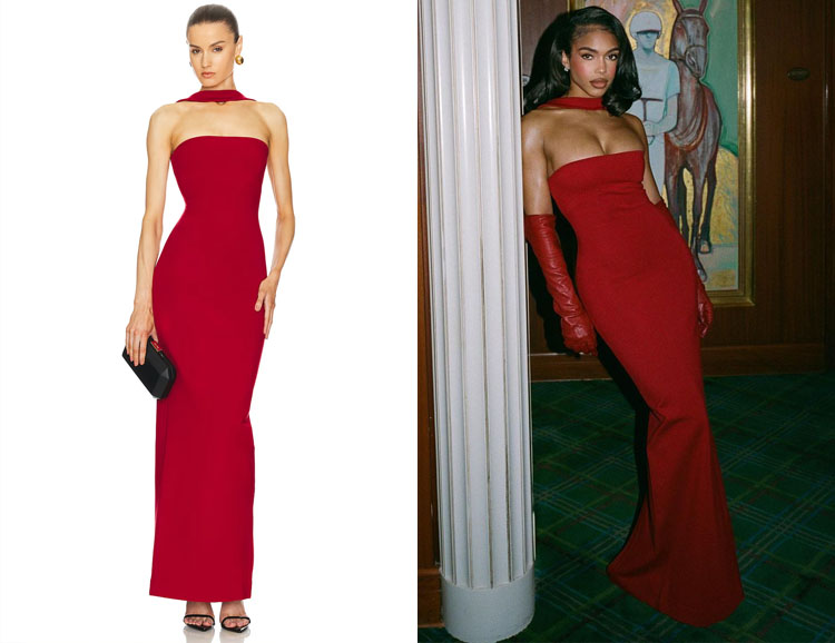 Lori Harvey's Helsa The Stephanie Dress