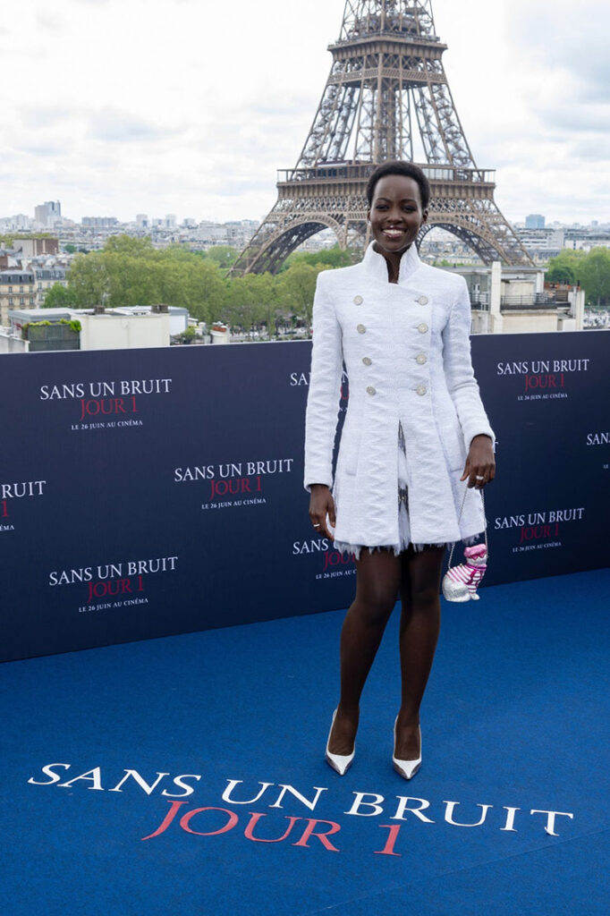 Lupita Nyong'o attends the Paris Photocall for "A Quiet Place: Day One"