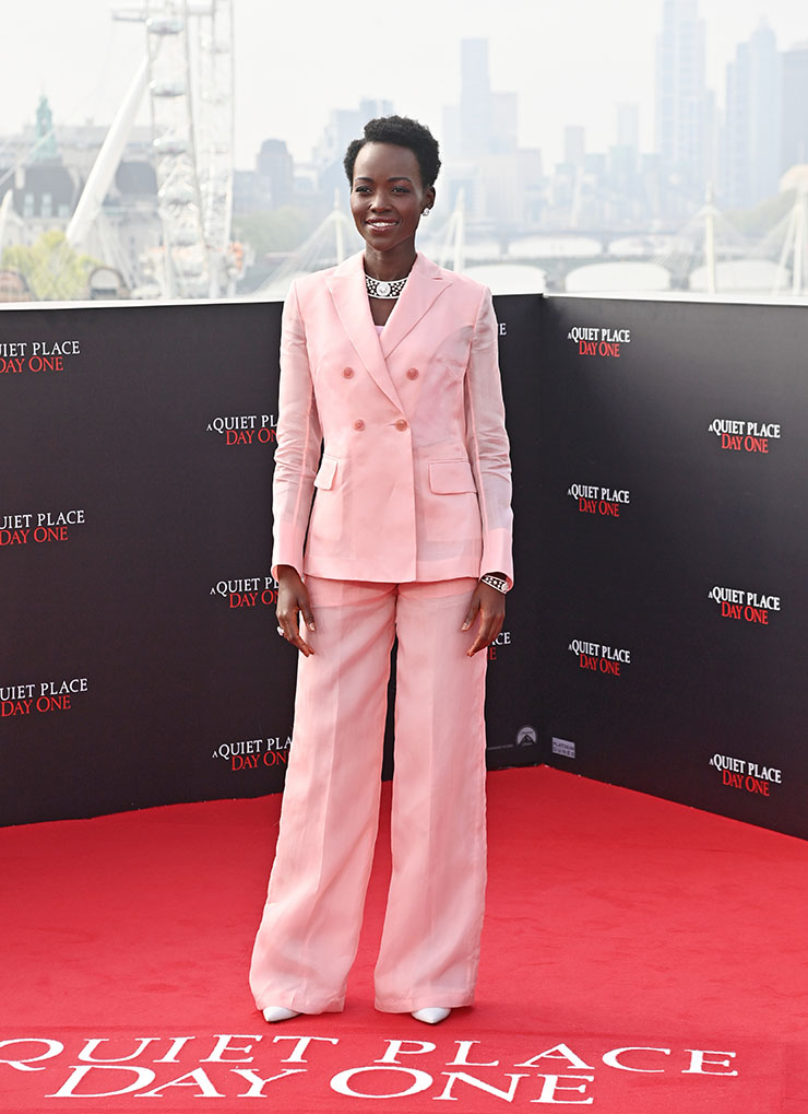 Lupita Nyong'o attends the London Photocall for "A Quiet Place: Day One"