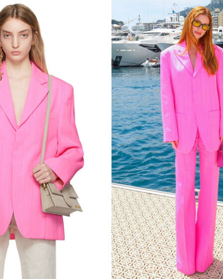 Marina Ruy Barbosa's Jacquemus Pink Blazer & Trousers