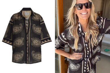 Molly Sims' Johanna Ortiz Paisley Situation Cotton Shirt