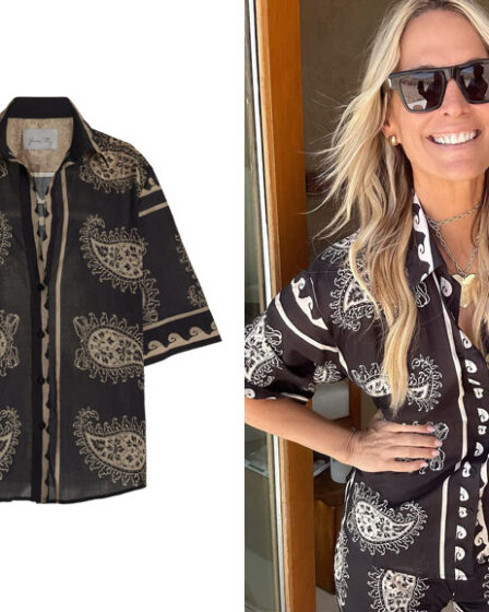 Molly Sims' Johanna Ortiz Paisley Situation Cotton Shirt