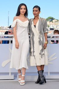 Omara Shetty and Anasuya Sengupta attend "The Shameless" Cannes Film Festival Photocall