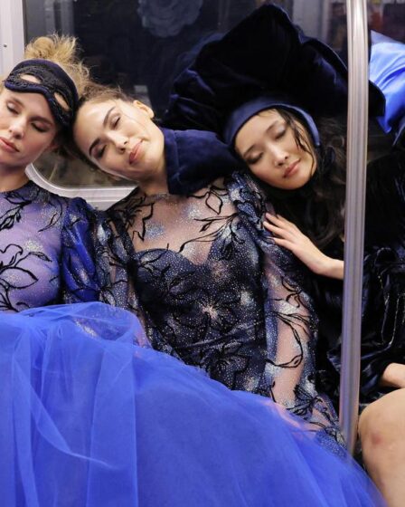 [PHOTOS] Christian Siriano’s nod to the 2024 Met Gala: “Sleeping Beauties” falling asleep at iconic NYC spots