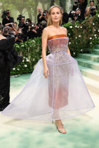 Brie Larson attends The 2024 Met Gala Celebrating "Sleeping Beauties: Reawakening Fashion"
