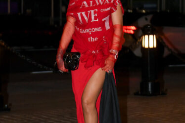 Rihanna's Mother's Day Date Night Wearing Comme des Garçons