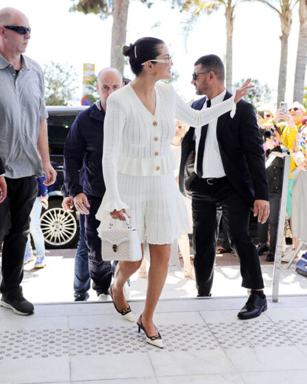 Selena Gomez Wore Self Portrait Arriving at Cannes Film Festival
