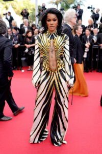 Teyana Taylor Wore Roberto Cavalli To The 'Megalopolis' Cannes Film Festival Premiere