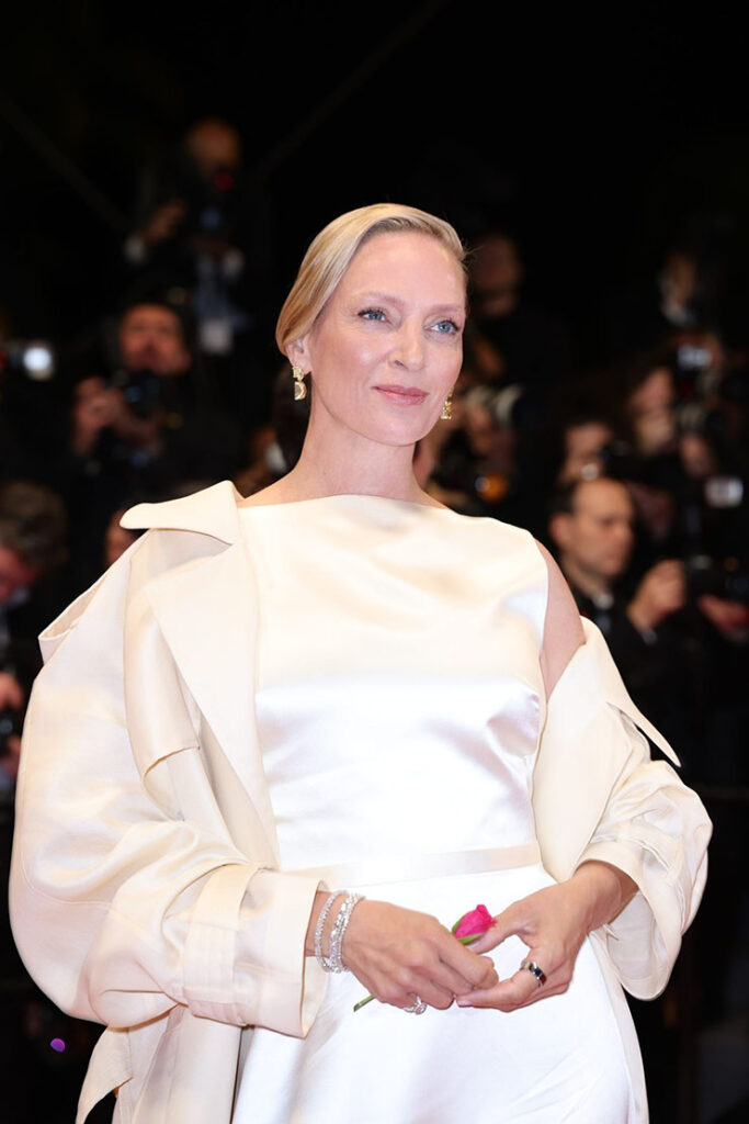 Uma Thurman Wore Burberry To The 'Oh, Canada' Cannes Film Festival Premiere