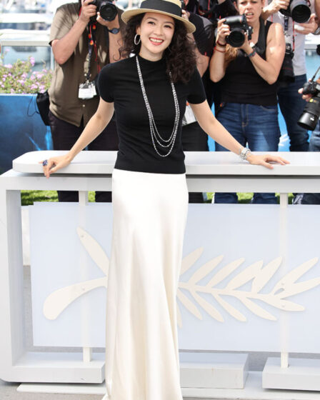Zhang Ziyi Wore Ralph Lauren Collection To The 'She's Got No Name' Cannes Film Festival Photocall