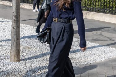 PARIS FRANCE  MARCH 03 Victoria Beckham is seen on March 03 2023 in Paris France.