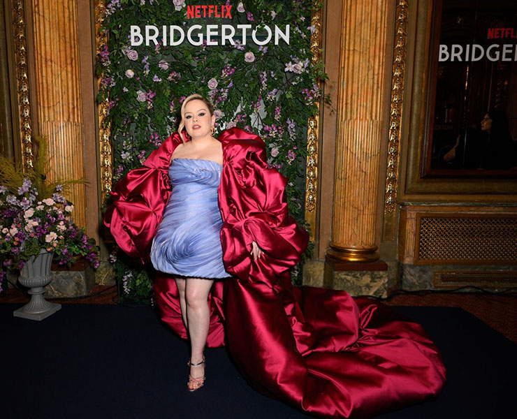 Nicola Coughlan Wore Sara Mrad Couture To The 'Bridgerton' Season 3 Toronto Premiere