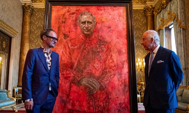 King Charles and his big painting