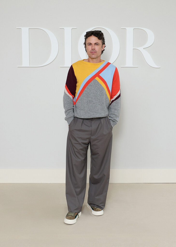 Casey Affleck attends the Dior Homme Menswear Spring/Summer 2025 show 