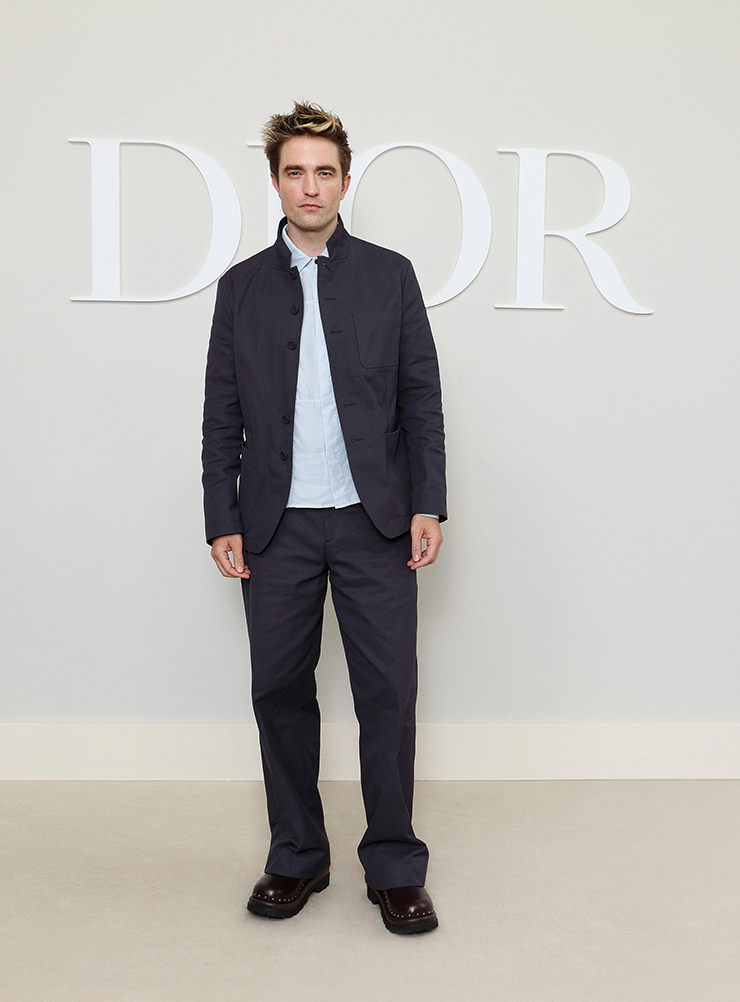 Robert Pattinson attends the Dior Homme Menswear Spring/Summer 2025 show